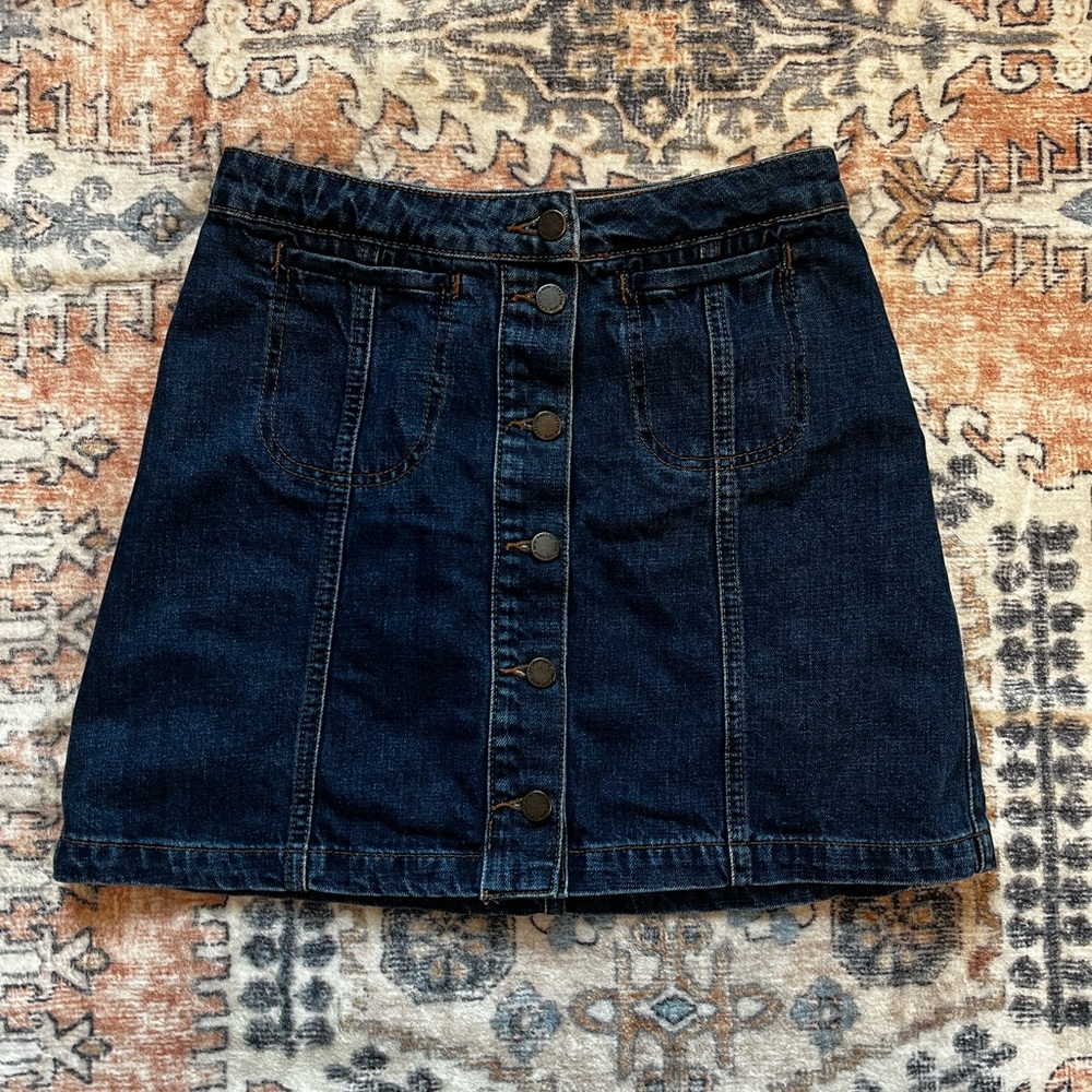 Topshop denim skirt
